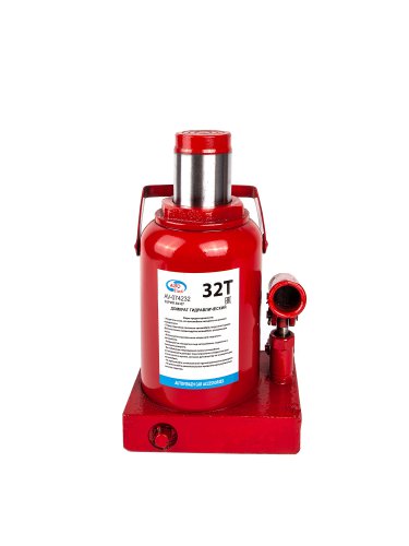 Домкрат гидравлический 32 т бутылочный, в коробке, красный