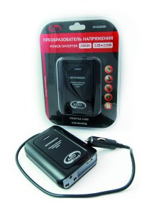 Преобразователь напряжения - инвертер с USB-портом 160-200 Вт, сила тока 0,5 А